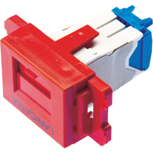 PANDUIT 카테고리 6AJIS 플레이트용 잭 킷 레드 JAOSSP6ATGRD 1개