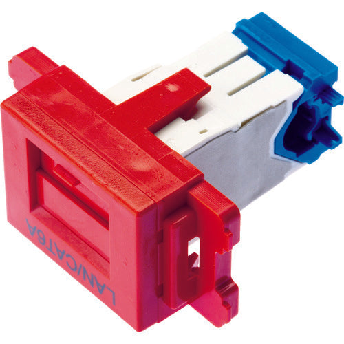 PANDUIT 카테고리 6AJIS 플레이트용 잭 킷 레드 JAOSSP6ATGRD 1개