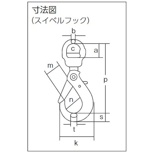 象印　チェーンスリング１００（アイタイプ）荷重４．３ｔ線径１０．０ｍｍＬ１．５ｍ（２−ＭＦＦ−ＢＫＥ−１０）　2-MFF-BKE-10　1 台