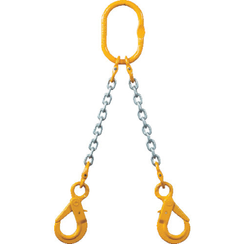 象印　チェーンスリング１００（アイタイプ）荷重４．３ｔ線径１０．０ｍｍＬ１．５ｍ（２−ＭＦＦ−ＳＨＥ−１０）　2-MFF-SHE-10　1 台