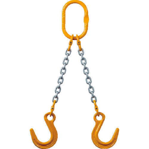 象印　チェーンスリング１００（アイタイプ）荷重２．７ｔ線径７．１ｍｍ　Ｌ１．５ｍ（２−ＭＦＦ−ＹＮ−７．１）　2-MFF-YN-7.1　1 台