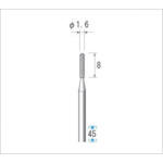 Nakanishi Electroplated Diamond Bur, Grain Size 130, Cylindrical Round Tip, Blade Diameter 1.6mm, Blade Length 8.0mm, 11262, 1 Piece