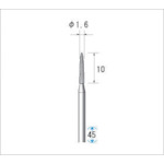 Nakanishi Electroplated Diamond Bur, Grain Size #130, Bullet, Blade Diameter 1.6mm, Blade Length 10mm, 11324, 1 pc