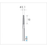 나카니시 전착 다이아몬드 바 날 직경 2.1mm 11355 1개