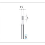 Nakanishi Electroplated Diamond Bur #140, Blade Diameter 2 x Blade Length 6 x Shaft Diameter 3 x 50L 12035 1 pc