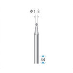 Nakanishi Electroplated Diamond Bur, Blade Diameter 1.8mm, 12314, 1 piece