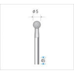 Nakanishi Electroplated Diamond Bur, Blade Diameter 5mm, 12319, 1 piece