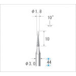 Nakanishi Electroplated Diamond Bur, Blade Diameter 1.8mm, 12401, 1 piece