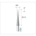 ナカニシ　電着ダイヤモンドバー　刃径４ｍｍ　12432　1 本