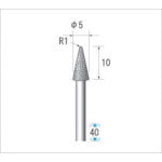 ナカニシ　電着ダイヤモンドバー　刃径５ｍｍ　12472　1 本