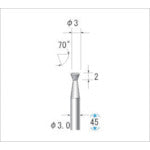 ナカニシ　電着ダイヤモンドバー　刃径３ｍｍ　12511　1 本