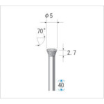 ナカニシ　電着ダイヤモンドバー　刃径５ｍｍ　12512　1 本