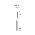 ナカニシ　クラフトダイヤモンドバー（１Ｐｋ（袋）＝３本入）円筒　刃径１．５　12802　1 PK