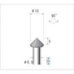 나카니시 전착 CBN 바 테이퍼 #120 칼날 직경 10×55L 13344 1개
