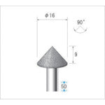 나카니시 전착 CBN 바 테이퍼 #120 칼날 직경 16×50L 13346 1개