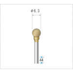 나카니시 티타늄 코트 초경 커터 구(싱글 컷) 날 직경 6.3mm 날 길이 6.3mm 21312 1개
