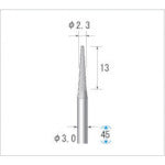 나카니시 초경 커터 테이퍼(싱글 컷) 날 직경 2.3mm 날 길이 13mm 24450 1개