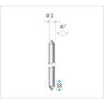나카니시 초경 커터 테이퍼(싱글 컷) 날 직경 3mm 날 길이 1.5mm 24494 1개