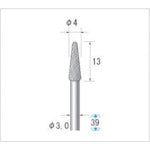 나카니시 초경 커터 테이퍼 끝 원(다이아 컷) 날 직경 4mm 날 길이 13mm 24525 1개