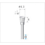 나카니시 초경 커터 역 테이퍼(더블 컷) 날 직경 6.3mm 날 길이 6mm 24565 1개