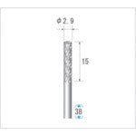 나카니시 초경 합금 커터 원통(합금 컷·엔드 컷 부착) 날 직경 3mm 날 길이 14mm 24635 1개