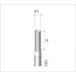 ナカニシ　超硬カッター　円筒（シングルカット）　刃径５ｍｍ　刃長１６ｍｍ　26030　1 本