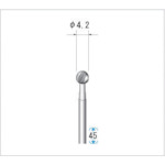 ナカニシ　精密スチールカッター　（１Ｐｋ（袋）＝１２本入）　刃径４．２ｍｍ　33038　1 PK