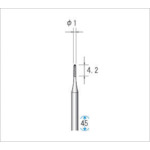 ナカニシ　精密スチールカッター　（１Ｐｋ（袋）＝１２本入）　刃径１ｍｍ　33113　1 PK