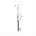 ナカニシ　精密スチールカッター　（１Ｐｋ（袋）＝１２本入）　刃径１．６ｍｍ　33116　1 PK