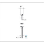 ナカニシ　マンドレール　ステンレス　（１Ｐｋ（袋）＝１０本入）　37015　1 PK