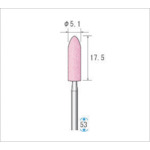 ナカニシ　軸付砥石（１Ｐｋ（袋）１０本）粒度１００　ピンク　砲弾　外径５．１ｍｍ　42024　1 PK