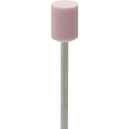 ナカニシ　軸付砥石（１Ｐｋ（袋）＝１０本）粒度１２０　ピンク　円筒　外径１０ｍｍ　42489　1 PK