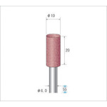 ナカニシ　パワーポリッシャー（１Ｐｋ（袋）＝１０本）粒度８０　レッド外径１０ｍｍ　47501　1 PK