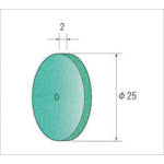 ナカニシ　ホイールゴム砥石グリーン　（１Ｐｋ（袋）＝１０本入）　47862　1 PK