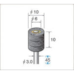 ナカニシ　スポンジサンダー　研磨砥粒入　（３本入）　粒度＃４００　外径１０ｍｍ　48786　1 袋