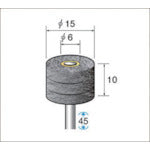 ナカニシ　スポンジサンダー　研磨砥粒入　（３本入）　粒度＃４００　外径１５ｍｍ　48796　1 袋