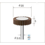 Nakanishi Flap Sander (1Pk (bag) = 5 pieces) Grain size #320 Outer diameter φ20 Width 5mm 49146 1 PK