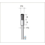 ナカニシ　静電防止ナイロンブラシ　（１Ｐｋ（袋）＝５本入）　50745　1 PK