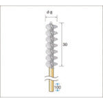 Nakanishi Abrasive Grain Nylon Brush 51587 1 PK