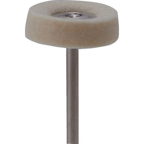 ナカニシ　フェルトバフソフトタイプ（１Ｐｋ（袋）＝１０本）平（ソフト）　外径１７ｍｍ　53151　1 PK