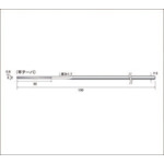 Nakanishi Diamond File #600 Flat Taper Blade Length 30 x Blade Width 2 57103 1 piece