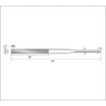 Nakanishi Diamond File #200 Flat Blade Length 50 x Blade Width 6 57117 1 piece