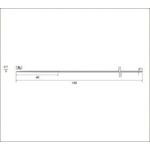 Nakanishi Diamond File #400 Round Blade Length 40 x Blade Width 1 57132 1 piece