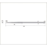 Nakanishi Diamond File #120 Round Blade Length 50 x Blade Width 3 57135 1 piece