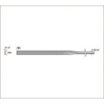 Nakanishi Precision Steel File, Fine, Flat, Pack of 3, 57311, 1 PK