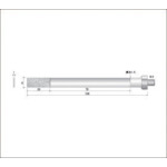 Nakanishi Electroplated Diamond File (Total Length 105mm, Blade Length 20mm, Blade Width 8mm) 60235 1 piece