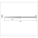 Nakanishi Diamond File (for Luster and Mini Luster only) Total length 90mm Blade length 45mm Blade width 3mm 62315 1 piece