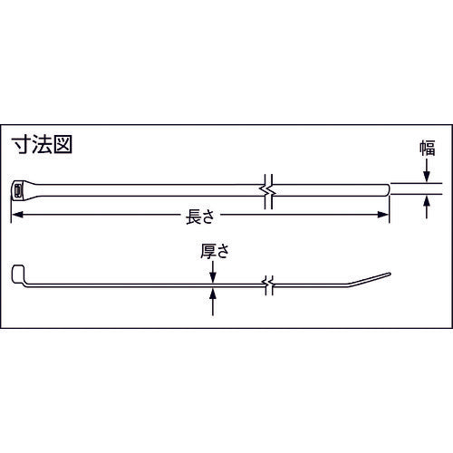 ＰＡＮＤＵＩＴ　ナイロン結束バンド　コンタータイ　耐候性タイプ　黒　３．６×１５０×１．０　１袋１０００本入　CBR1.5I-M0　1 袋