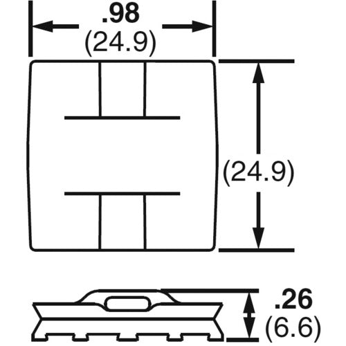 PANDUIT 에폭시용 마운트 베이스 내후성 블랙 (100개입) EMS-A-C0 1봉