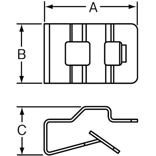 PANDUIT 클립형 고정구 (100개입) MCMS12-PC 1봉